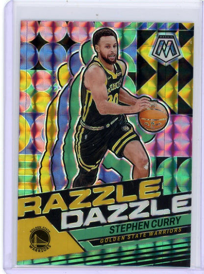 Stephen Curry 2023-24 Panini Mosaic Razzle Dazzle Prizm SSP