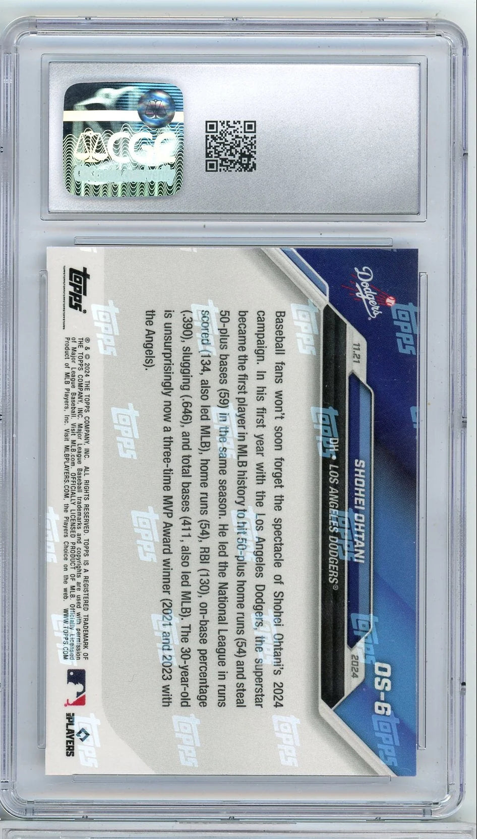 Shohei Ohtani 2024 Topps NOW #OS6 CGC 9