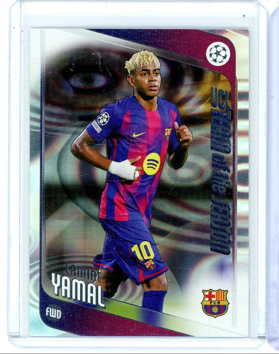 Lamine Yamal 2026 Topps Uefa UCL Team of the Season foil