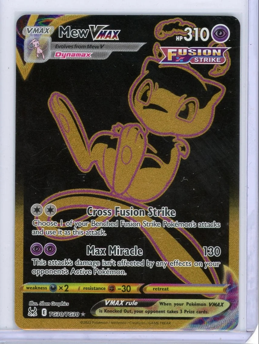 Mew Vmax Pokémon Lost Origin Trainer Gallery Ultra Rare #TG30/TG30