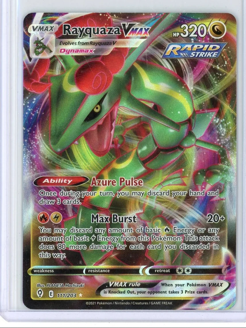 Rayquaza Vmax Pokémon Evolving Skies Ultra Rare #111/203