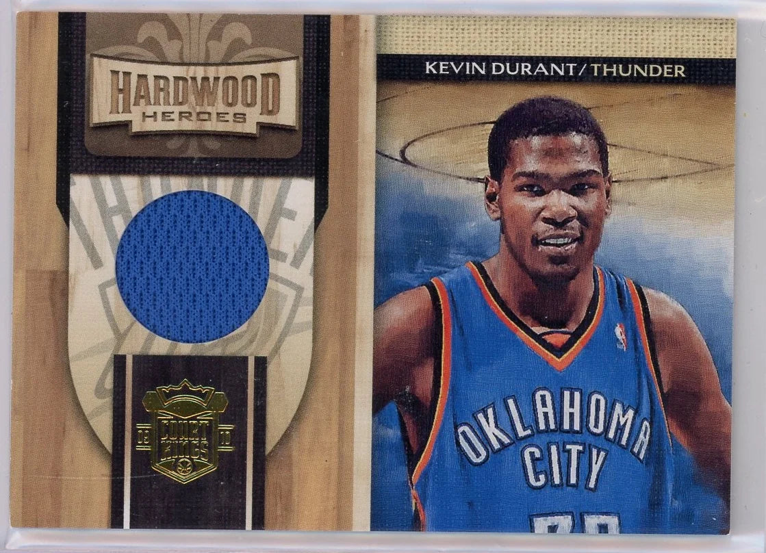Kevin Durant 2010 Panini Court Kings Hardwood heroes game-used relic #'d 242/299