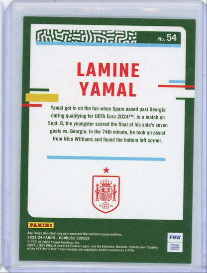 Lamine Yamal 2023-24 Donruss Soccer RC No.54