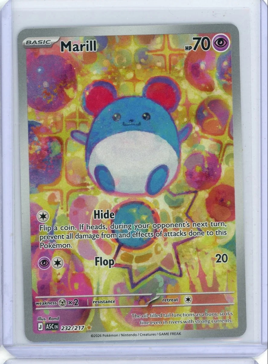 Marill Pokémon Ascended Heroes Illustration Rare 232/217