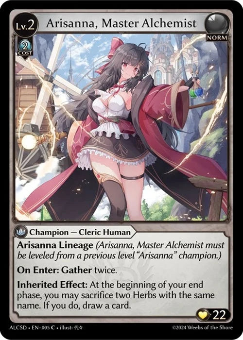 Arisanna, Master Alchemist (005) (Alchemical Revolution Starter Decks) (ALCSD)