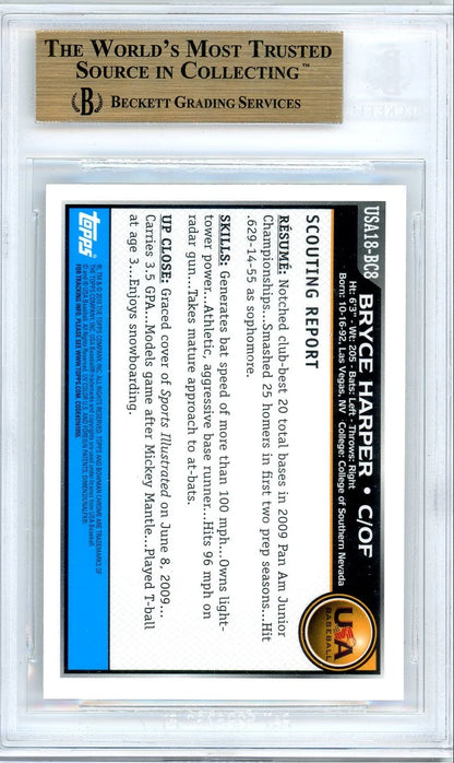 Bryce Harper 2010 1st Bowman Chrome BGS 9.5