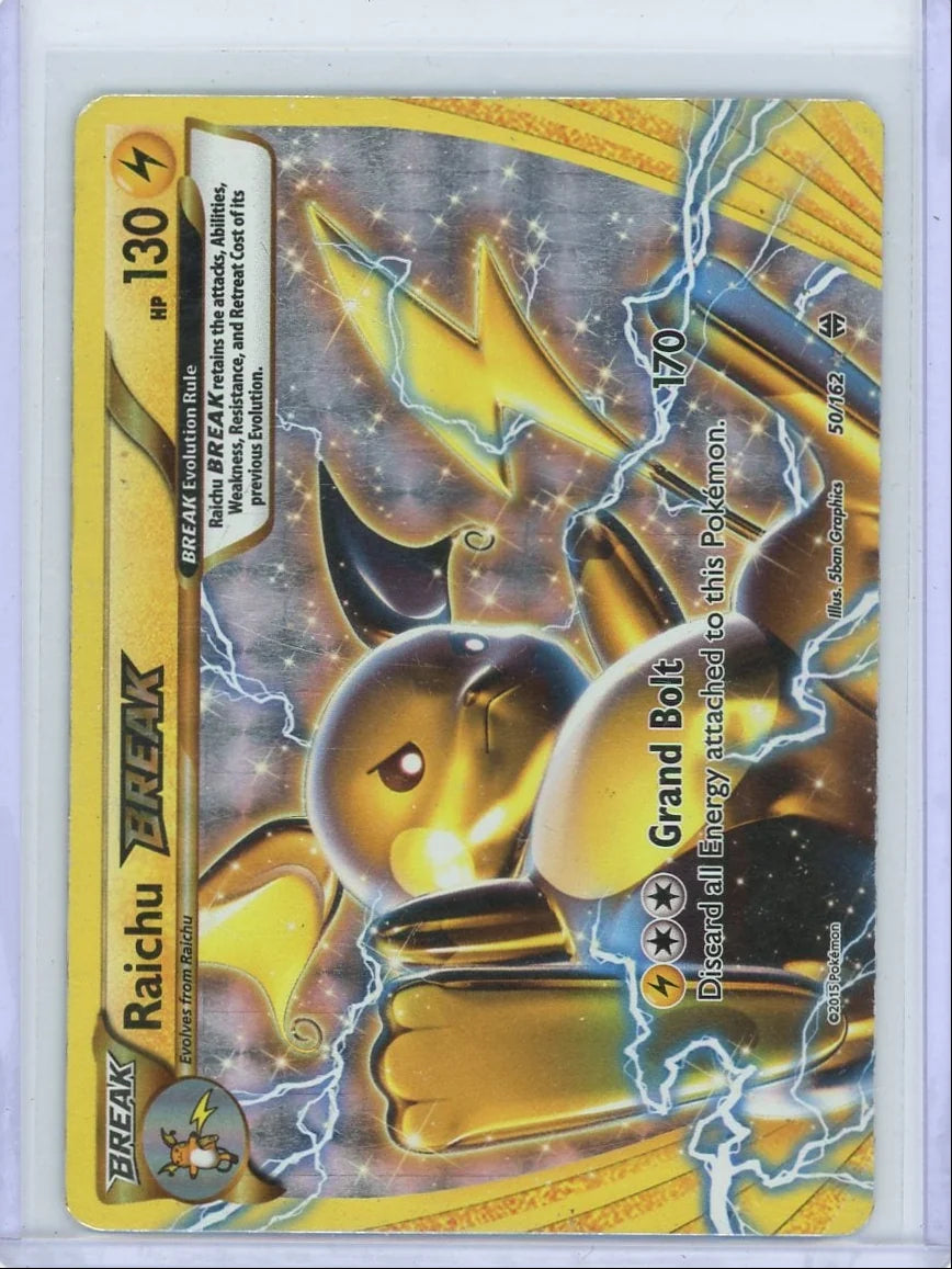 Raichu BREAK 2016 Pokemon BREAKthrough #50/162 HP/DMG