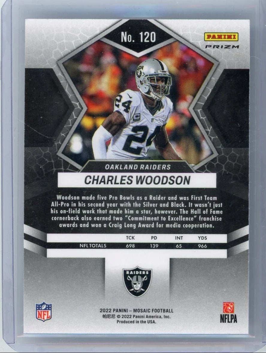 Charles Woodson 2022 Panini Mosaic Genesis SSP Case hit