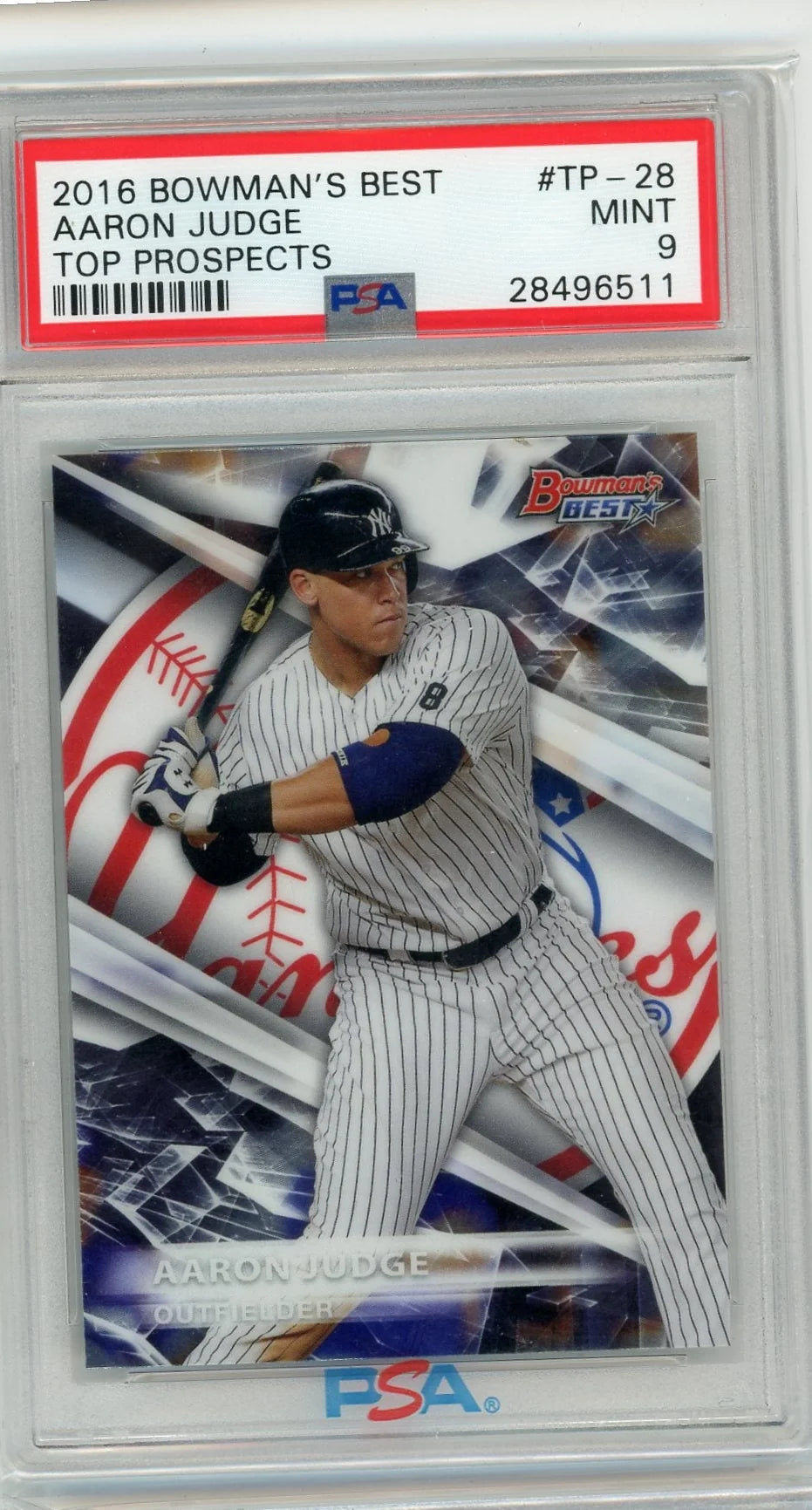 Aaron Judge 2016 Bowman's Best Top Prospects PSA 9