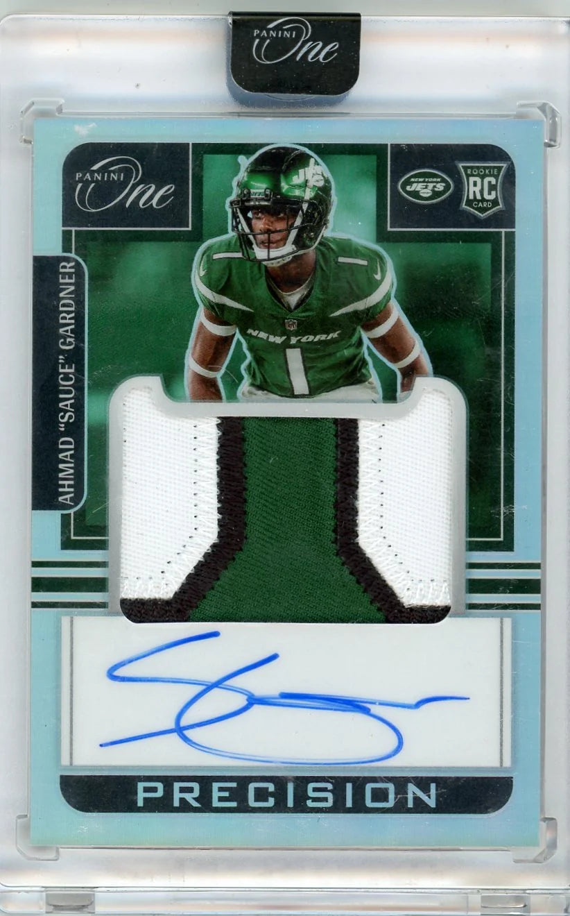 Ahmad 'Sauce' Gardner 2022 Panini One Precision RPA #'d 47/99