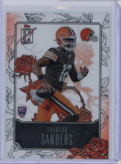 Shedeur Sanders 2025 Topps Signature Class Roses SP RC