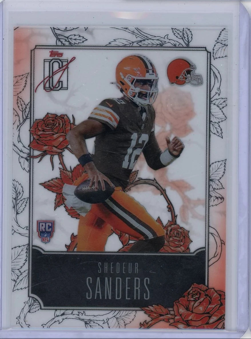 Shedeur Sanders 2025 Topps Signature Class Roses SP RC