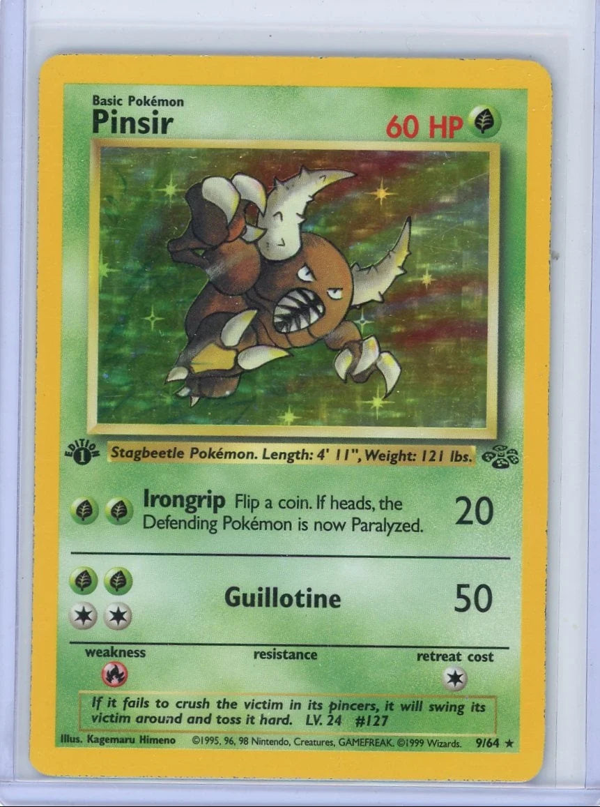 Pinsir 1999 Pokémon Jungle 1st Edition Holo #9/64 LP/MP