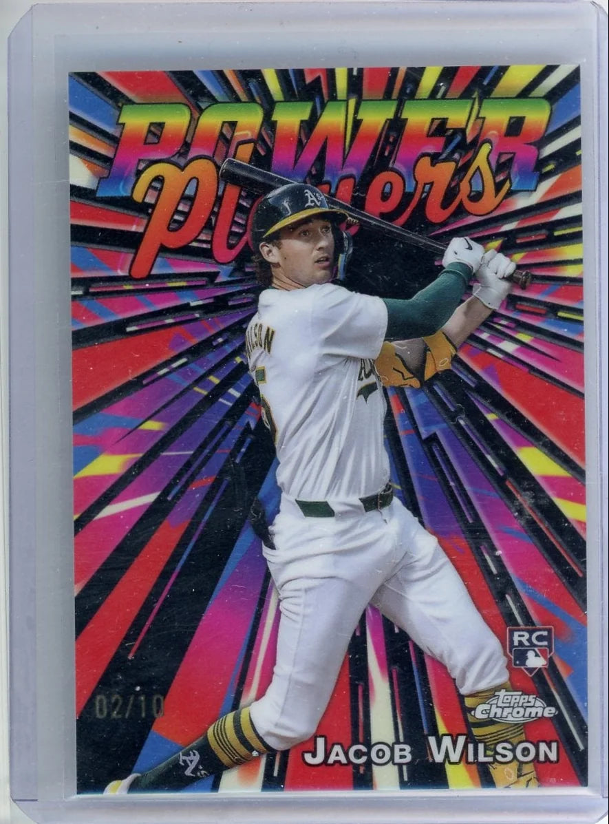Jacob Wilson 2025 Topps Chrome Power Players Black #'d 2/10