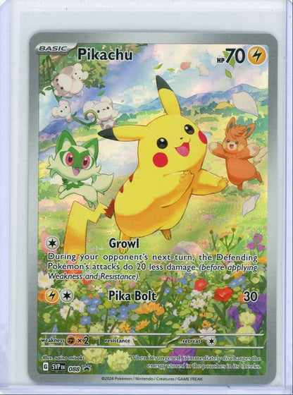 Pikachu Pokémon Scarlet & Violet Black Star Promo #088