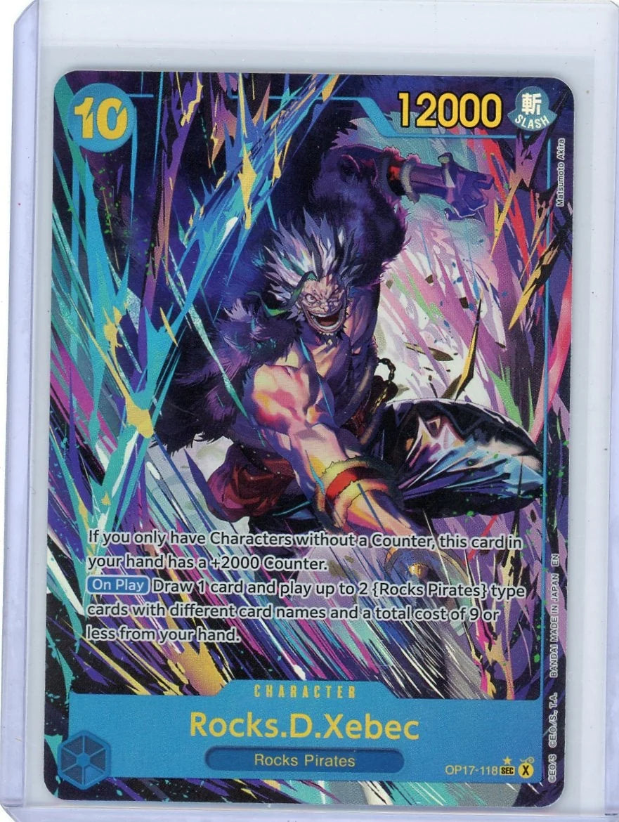 Rocks.D.Xebec One Piece World's Strongest Warriors Alternate Secret Rare #OP17-118