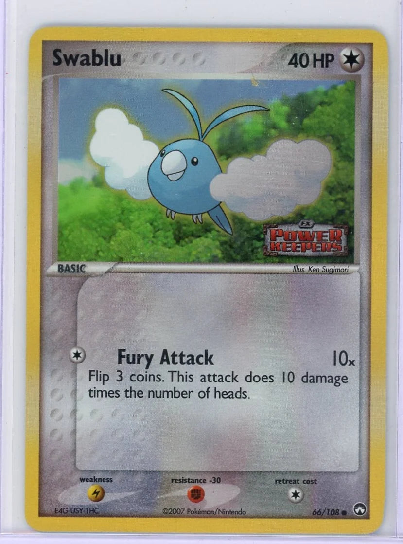 Swablu Pokémon EX Power Keepers Reverse Holo #66/108