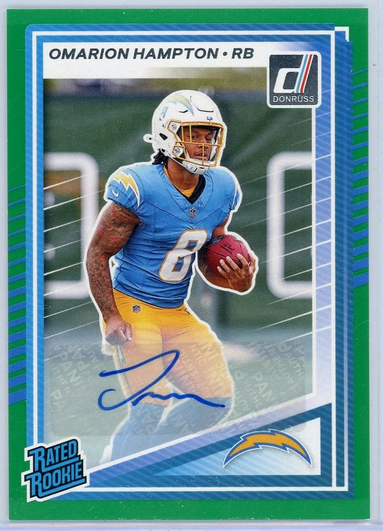 Omarion Hampton Donruss Football Auto Rated Rookie #303