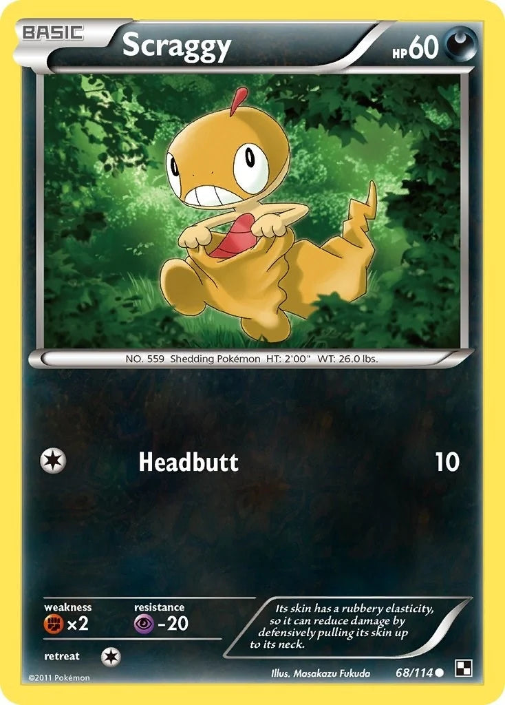 Scraggy (68/114) (Black and White) (BLW)