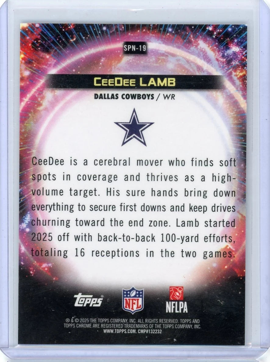 Ceedee Lamb 2025 Topps Cosmic Super Nova SSP