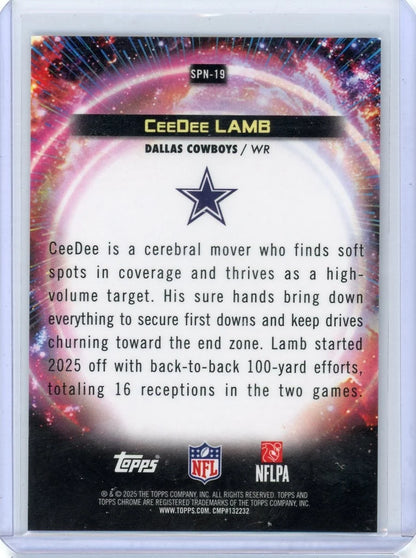 Ceedee Lamb 2025 Topps Cosmic Super Nova SSP