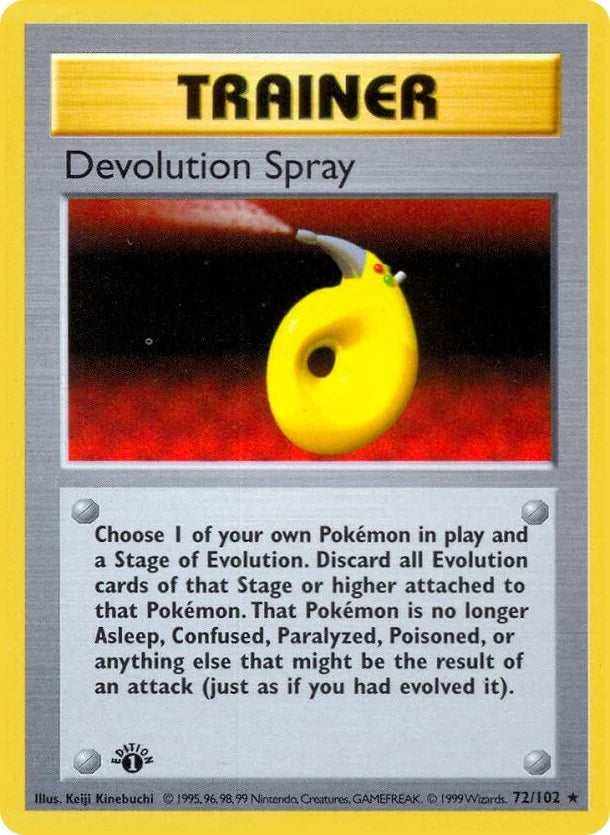 Devolution Spray (072/102) (Base Set (Shadowless)) (BSS)