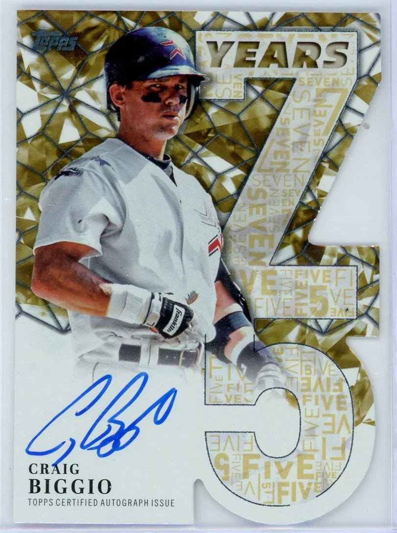 Craig Biggio 2026 Topps Series 1 75 Years Of Topps Autograph #'d 13/50