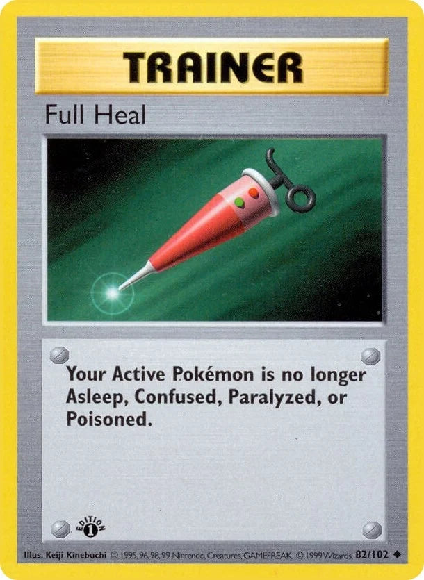Full Heal (082/102) (Base Set (Shadowless)) (BSS)
