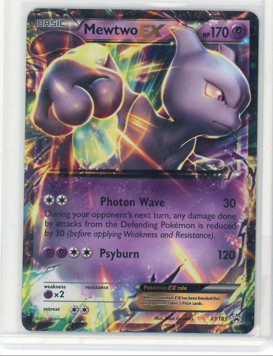 Mewtwo EX 2016 Pokemon Black Star Promo #XY183 MP