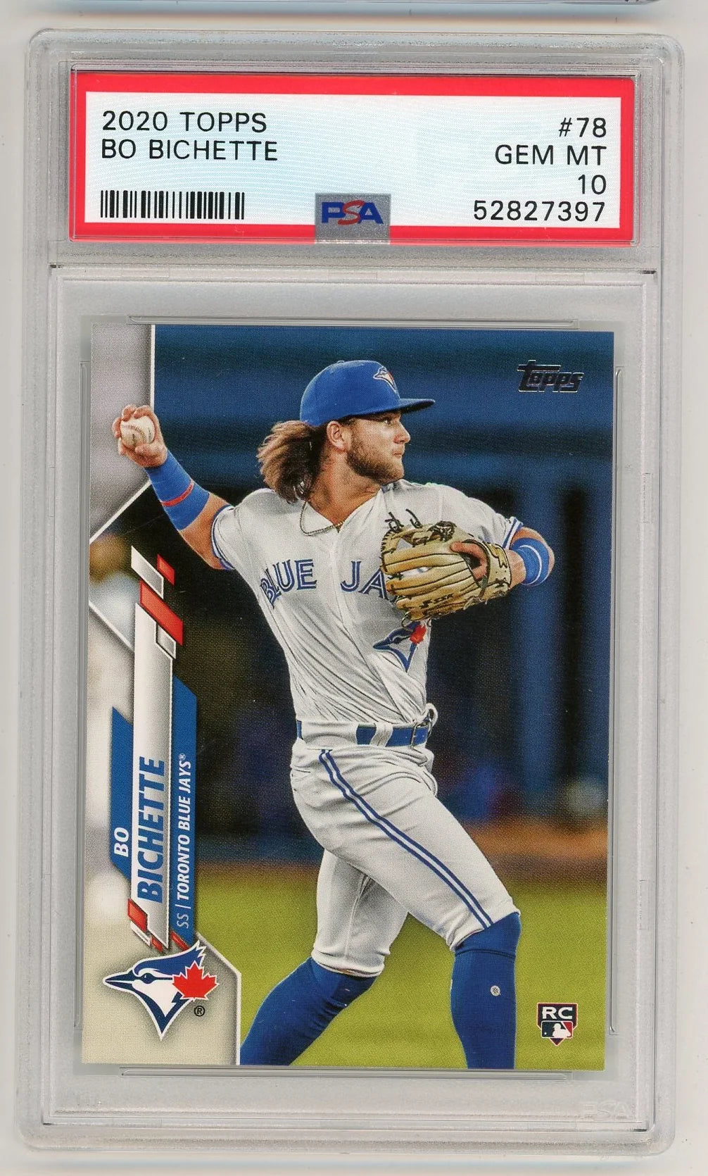 Bo Bichette 2020 Topps Rookie Card #78 PSA 10