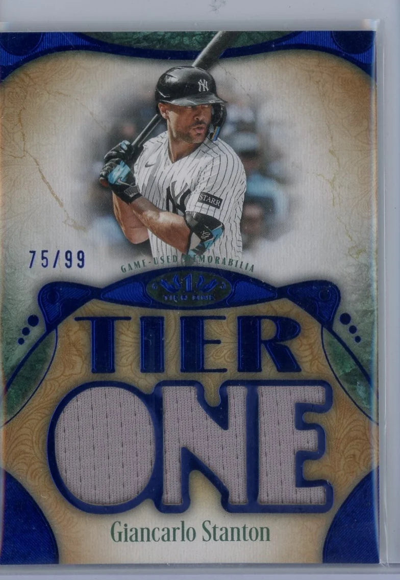 Giancarlo Stanton 2026 Topps Tier One Relic #T1RD-GST #'d to /99