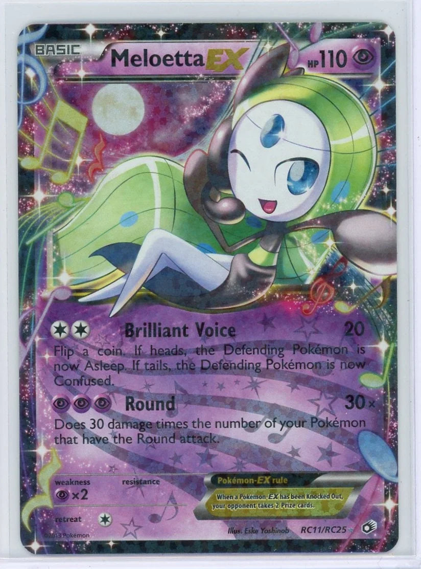 Meloetta EX 2013 Pokémon Legendary Treasures Radiant Collection #RC11/RC25