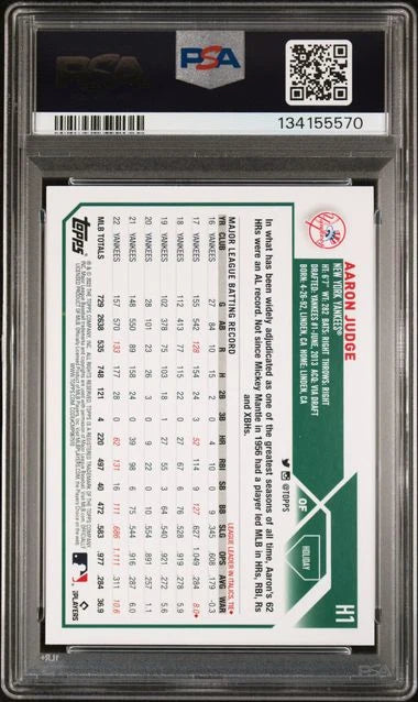 Aaron Judge 2023 Topps Holiday PSA 10