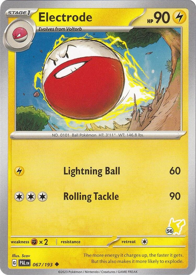 Electrode - Pikachu 56 (067/193) (Battle Academy 2024) (BA24)