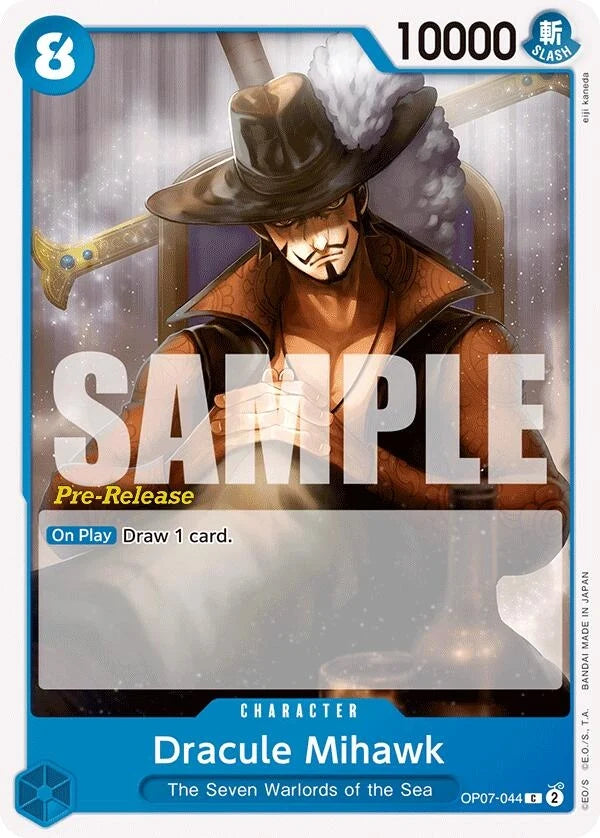 Dracule Mihawk (OP07-044) (500 Years in the Future Pre-Release Cards) (OP07 PRE)