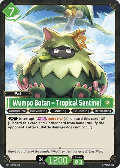 Wumpo Botan – Tropical Sentinel (EBP01-062) (Dawn of Palpagos) (EBP01)