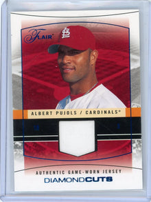 Albert Pujols 2004 Fleer Flair Diamond Cuts Game-Used Relic #'d 160/250