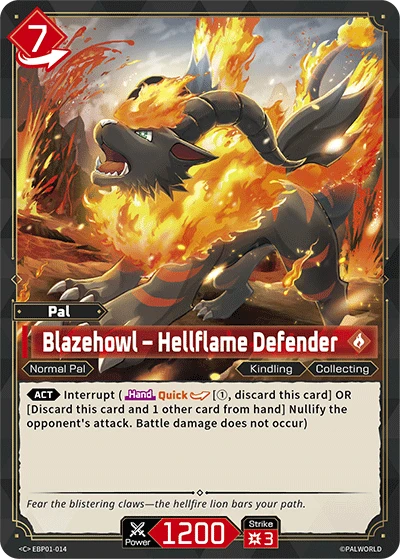 Blazehowl – Hellflame Defender (EBP01-014) (Dawn of Palpagos) (EBP01)