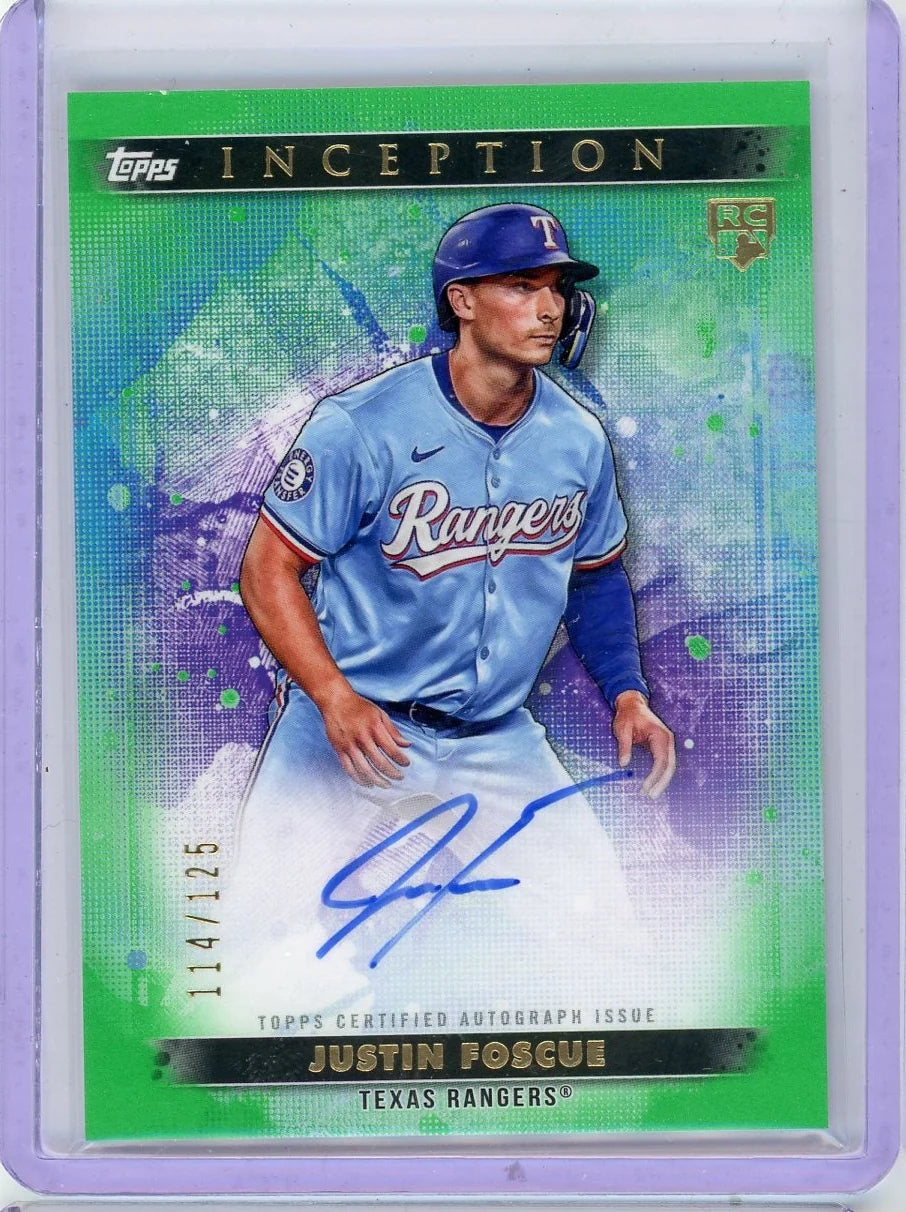 Justin Foscue 2024 Topps Inception Rookie Autograph #'d 114/125
