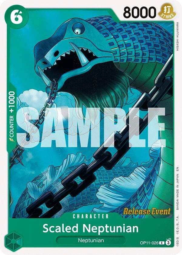 Scaled Neptunian (OP11-026) (A Fist of Divine Speed Release Event Cards) (OP11 RE)