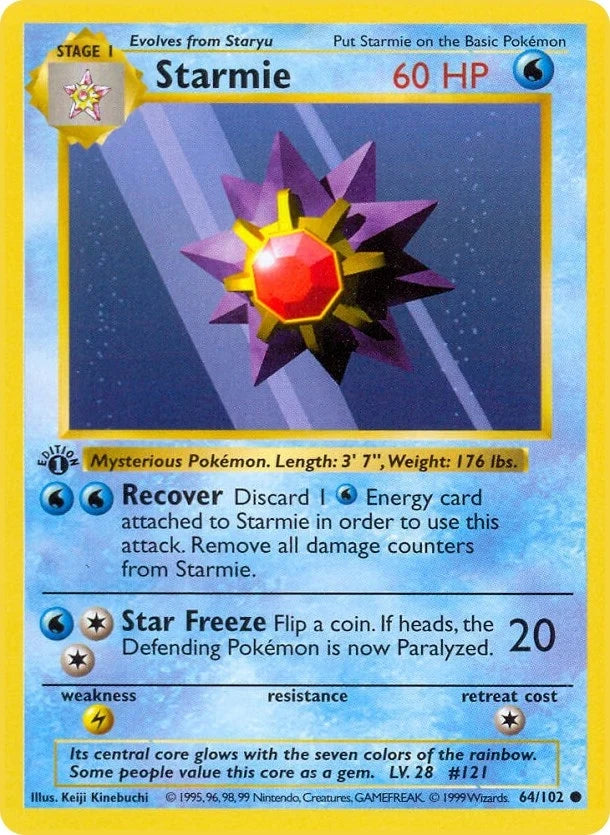 Starmie (064/102) (Base Set (Shadowless)) (BSS)
