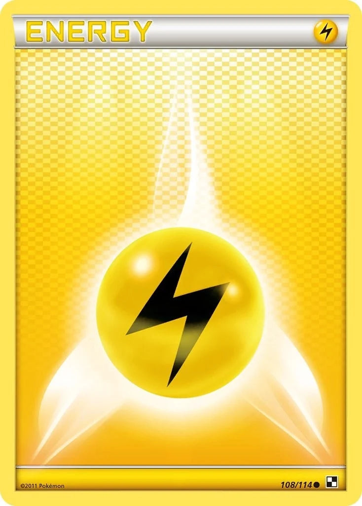 Lightning Energy (108/114) (Black and White) (BLW)