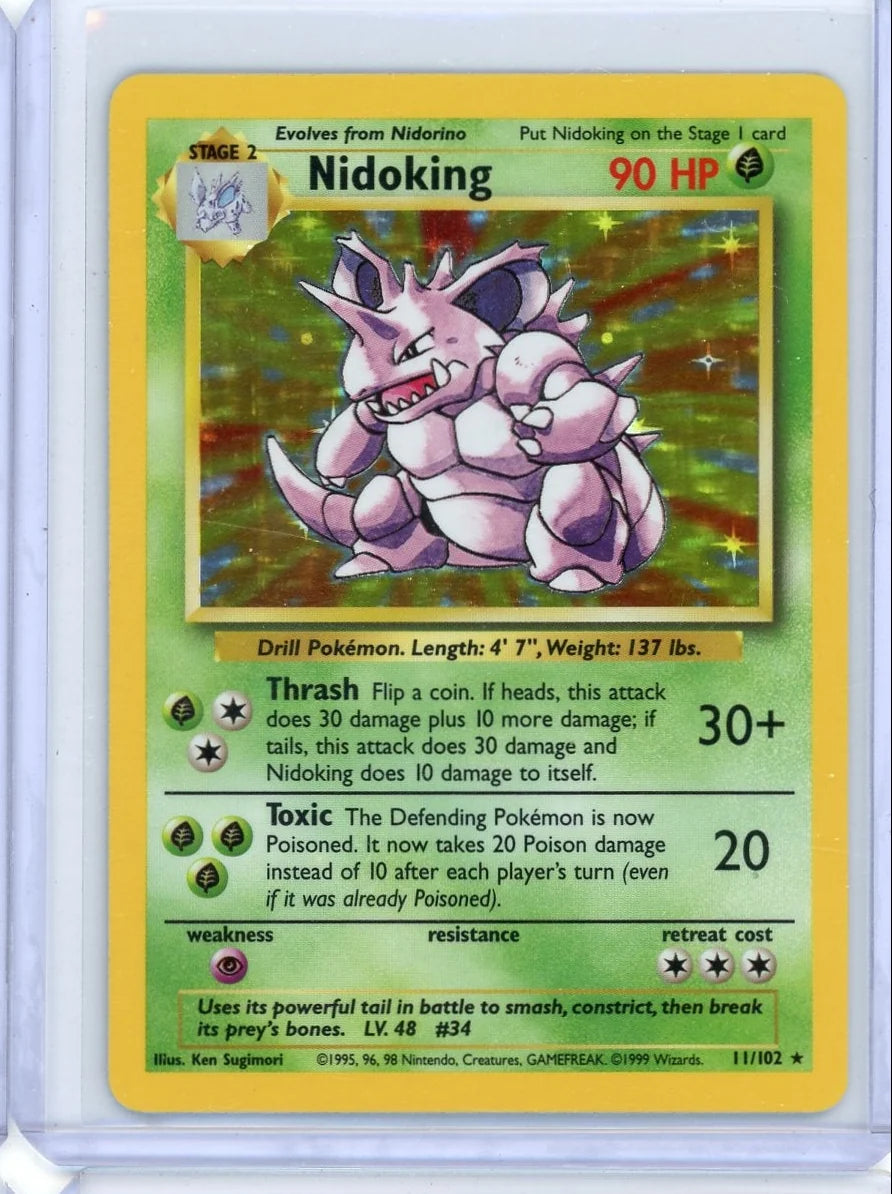 Nidoking Pokémon Base Set Holo #11/102