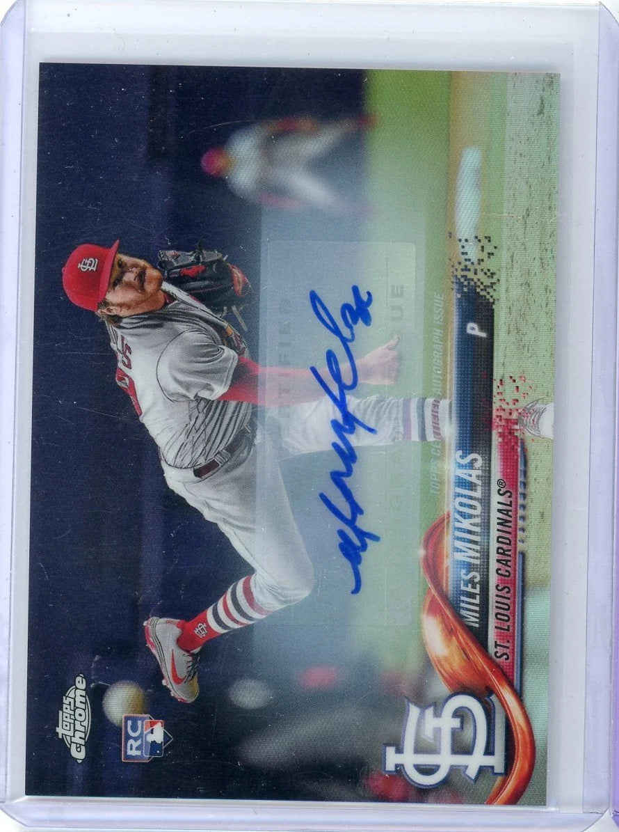 Miles Mikolas 2018 Topps Chrome Update Autograph RC