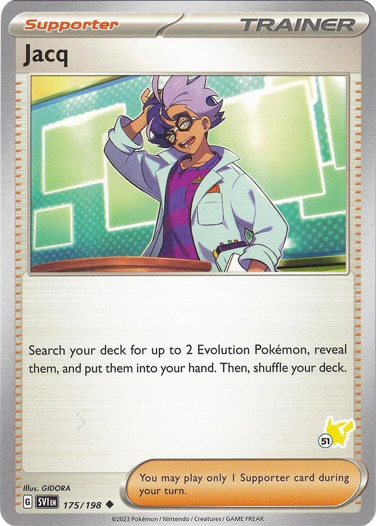 Jacq - Pikachu 51 (175/198) (Battle Academy 2024) (BA24)