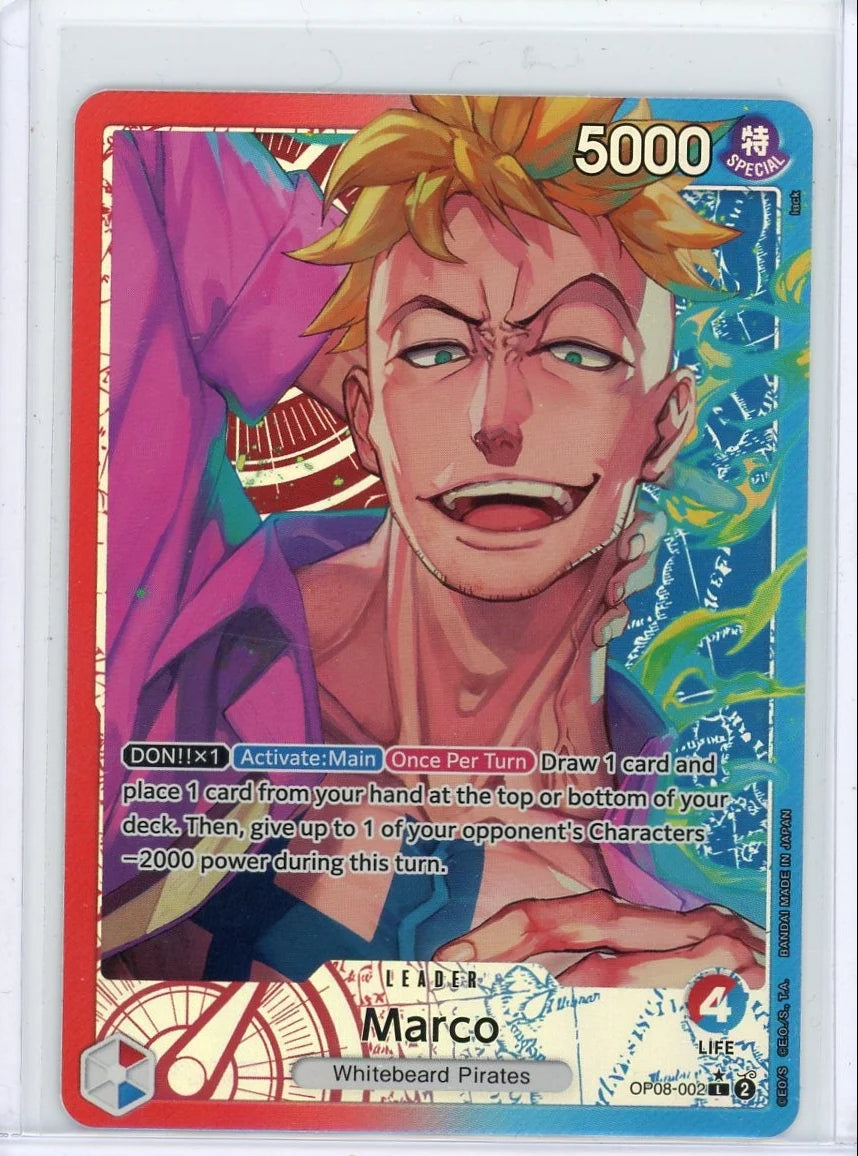 Marco One Piece Two Legends Leader Parallel #OP08-002