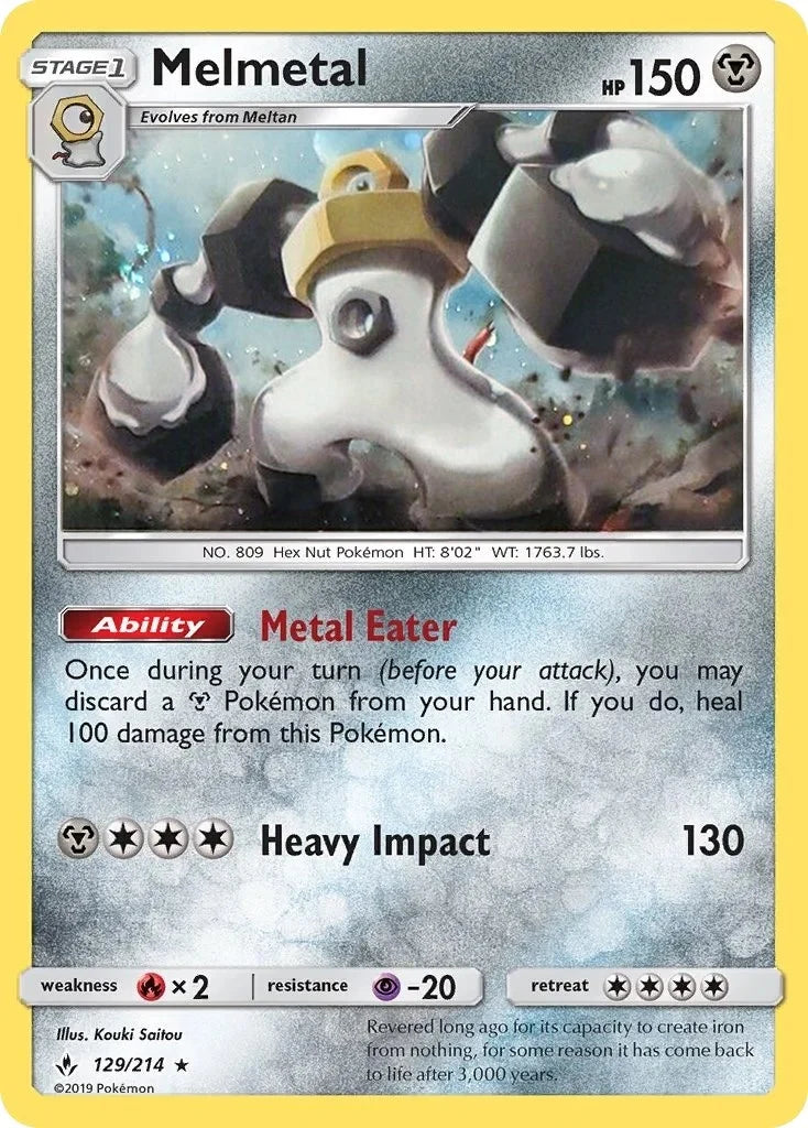 Melmetal - 129/214 (Cosmos Holo) (129/214) (Blister Exclusives) (BLE)