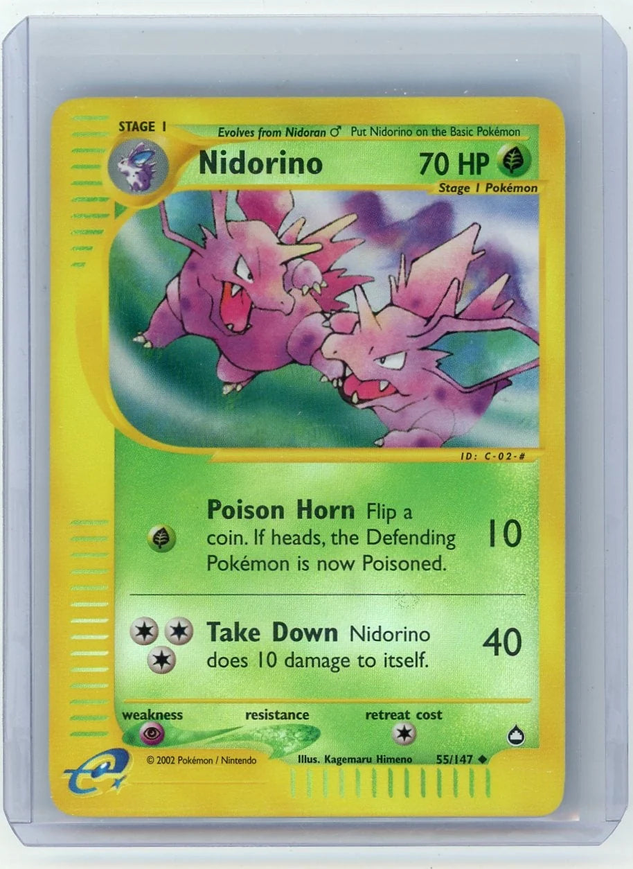 Nidorino 2002 Pokemon Aquapolis Reverse Holo #55/147