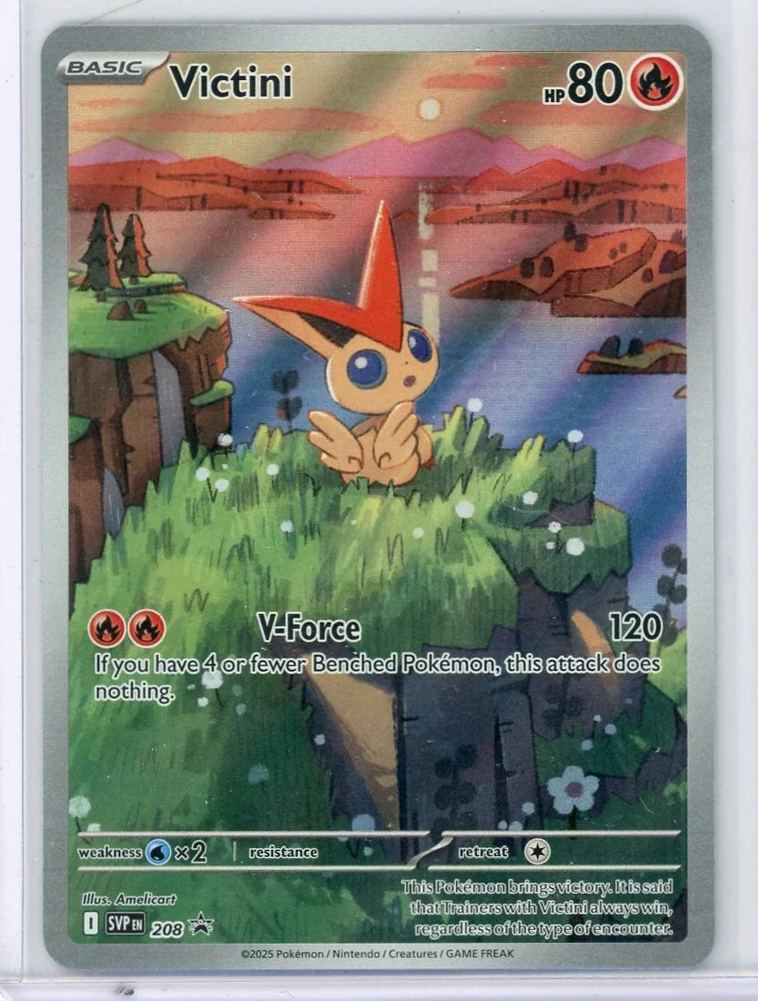 Victini Pokemon Scarlet & Violet Black Star Promo #208