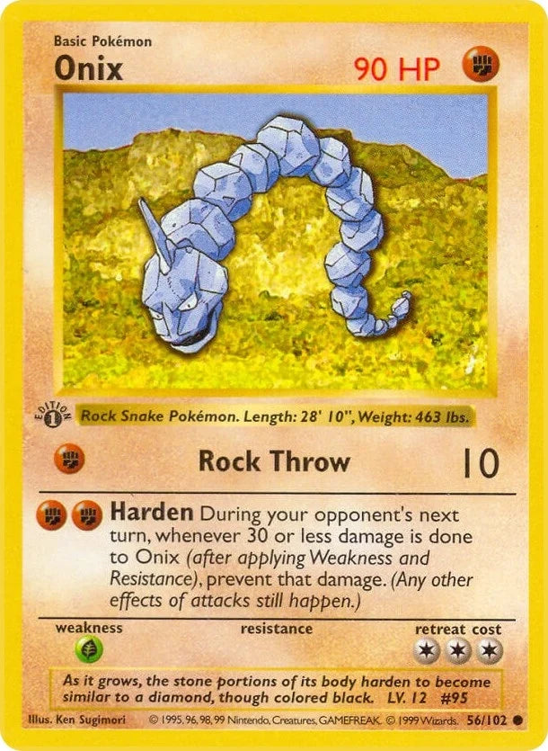 Onix (056/102) (Base Set (Shadowless)) (BSS)
